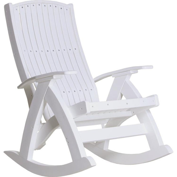 LCPCRW-LuxCraft-Comfort Rocker-White-Pangaea Patio