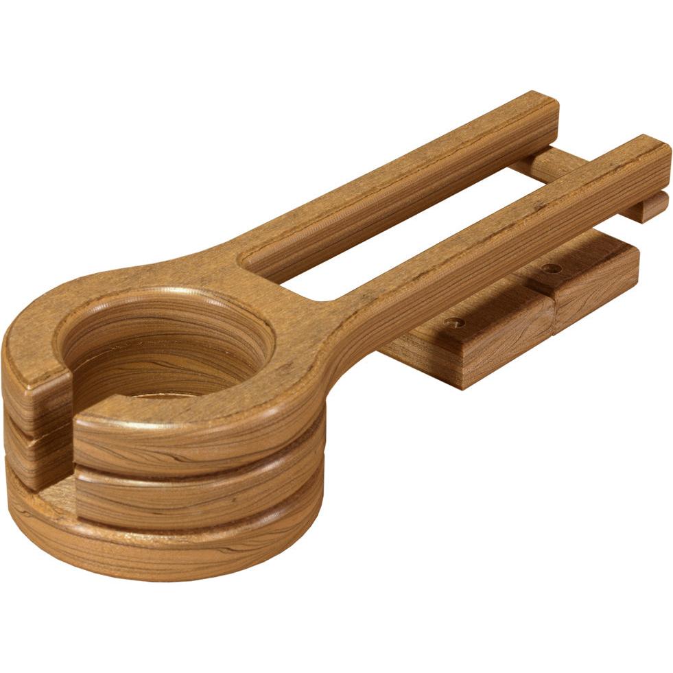 LCPCHAM-LuxCraft-Cup Holder (Slideout)-Antique Mahogany-Pangaea Patio