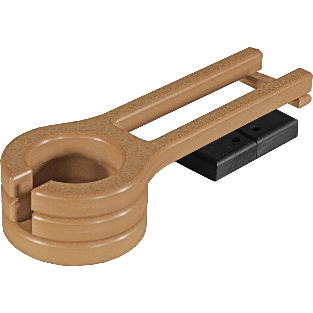 LCPCHCB-LuxCraft-Cup Holder (Slideout)-Cedar Black-Pangaea Patio