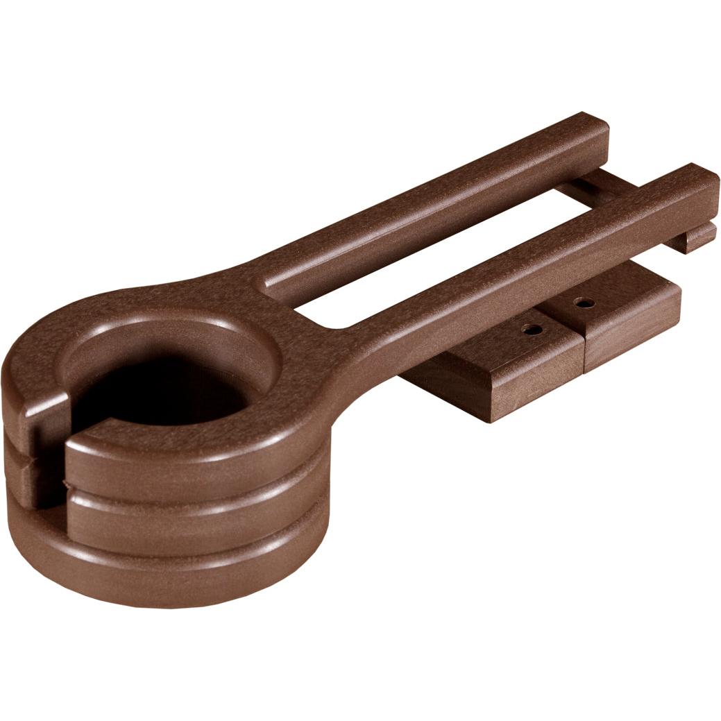 LCPCHCBR-LuxCraft-Cup Holder (Slideout)-Chestnut Brown-Pangaea Patio