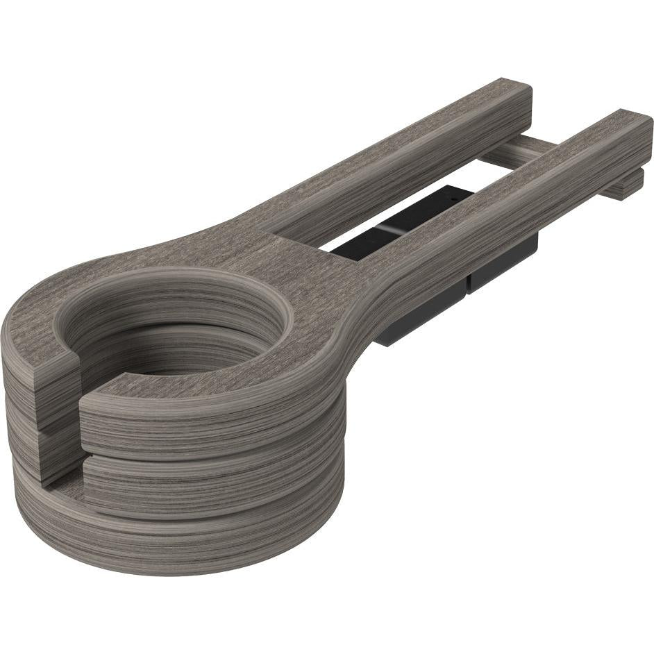 LCPCHCGB-LuxCraft-Cup Holder (Slideout)-Coastal Gray-Pangaea Patio