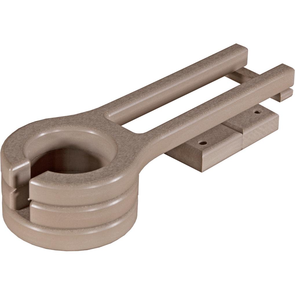 LCPCHWW-LuxCraft-Cup Holder (Slideout)-Weatherwood-Pangaea Patio