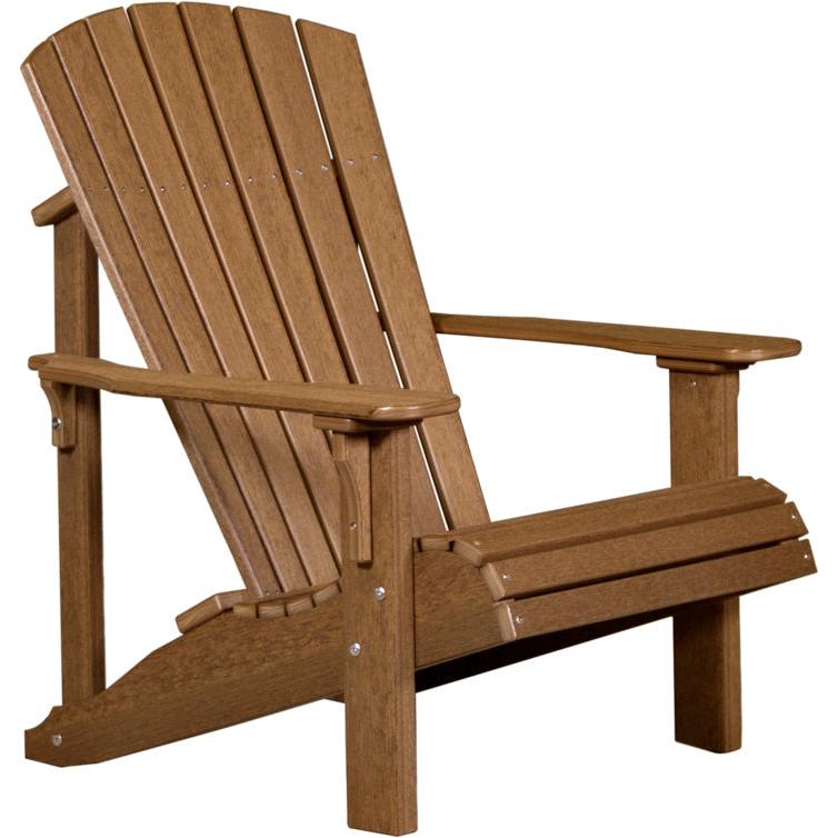 LCPDACAM-LuxCraft-Deluxe Adirondack Chair-Antique Mahogany-Pangaea Patio