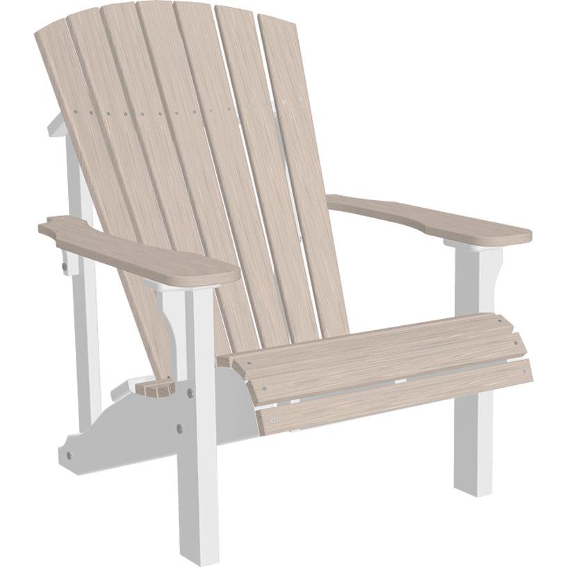 LCPDACBIW-LuxCraft-Deluxe Adirondack Chair-Birch White-Pangaea Patio