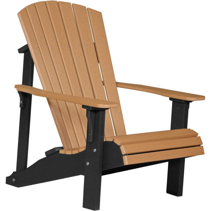 LCPDACCB-LuxCraft-Deluxe Adirondack Chair-Cedar Black-Pangaea Patio