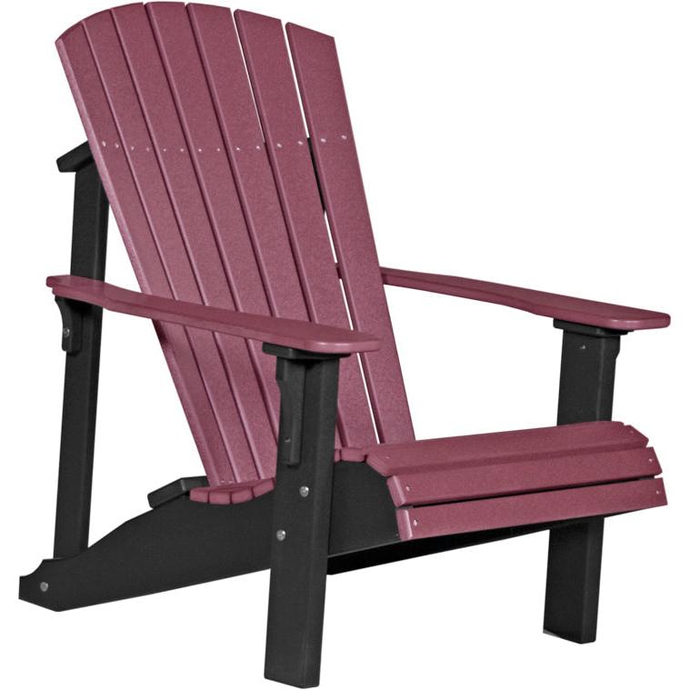 LCPDACCHB-LuxCraft-Deluxe Adirondack Chair-Cherrywood Black-Pangaea Patio
