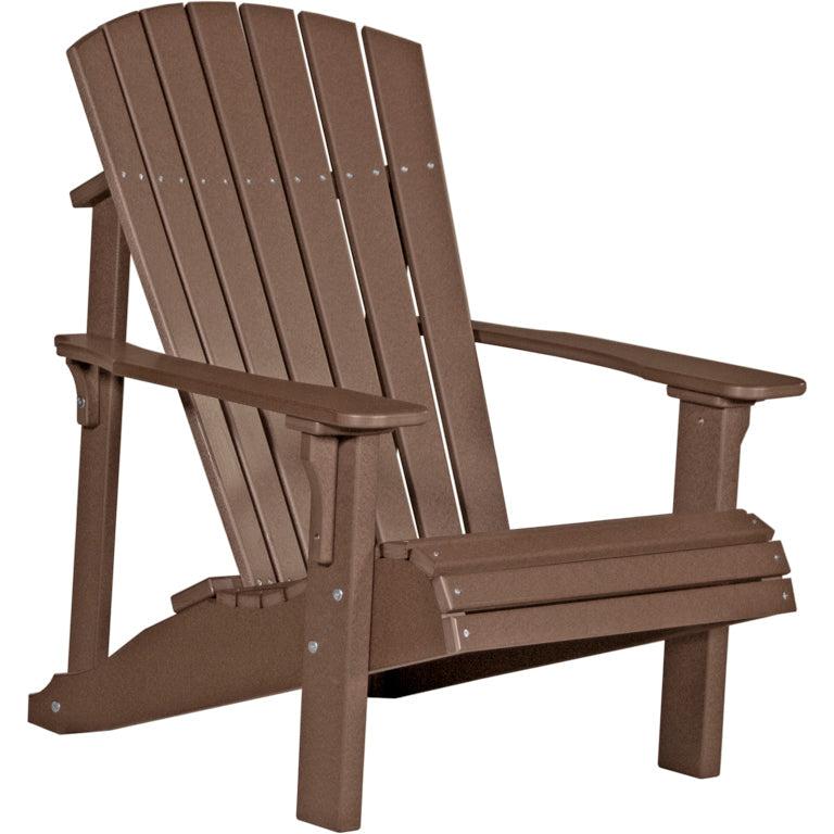 LCPDACCBR-LuxCraft-Deluxe Adirondack Chair-Chestnut Brown-Pangaea Patio