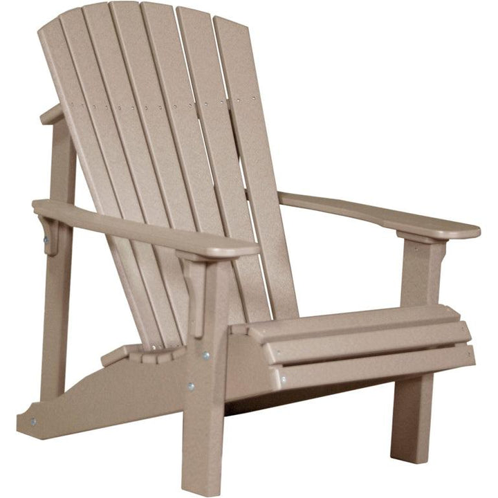 LCPDACWW-LuxCraft-Deluxe Adirondack Chair-Weatherwood-Pangaea Patio