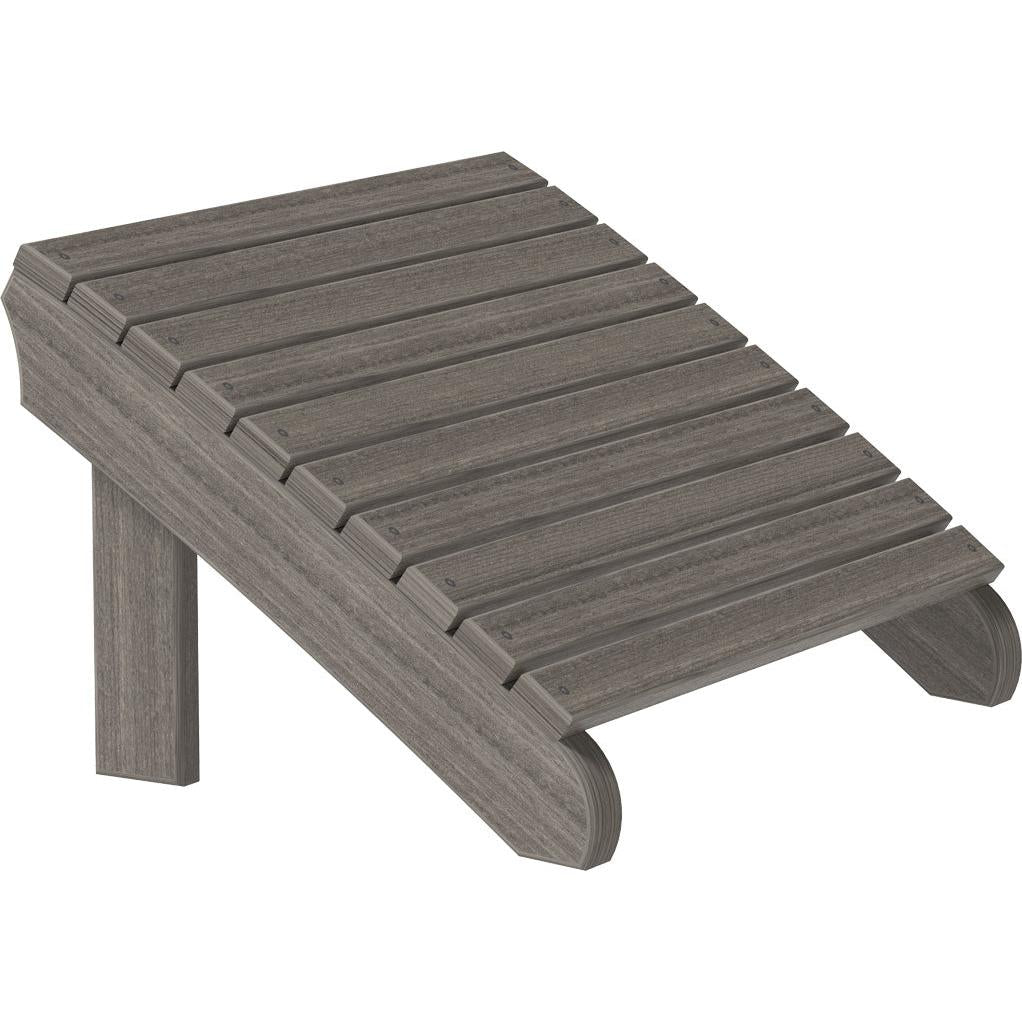 LCPDAFCG-LuxCraft-Deluxe Adirondack Footrest-Brazilian Walnut Black-Pangaea Patio