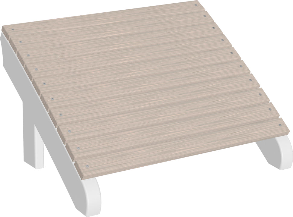 LCPDAFBIW-LuxCraft-Deluxe Adirondack Footrest-Pangaea Patio