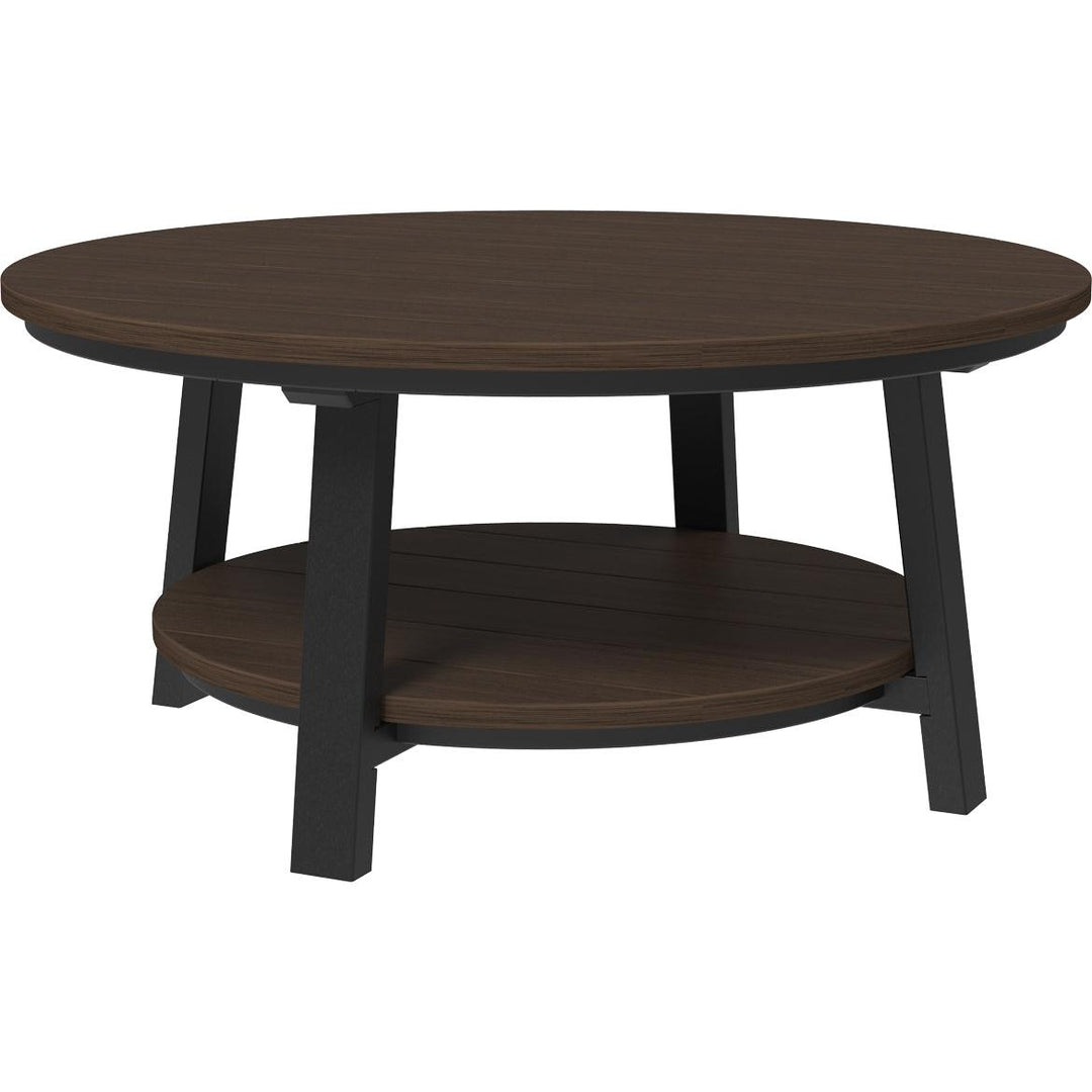 LCPDCTBZWB-LuxCraft-Deluxe Conversation Table-Coastal Gray Black-Pangaea Patio