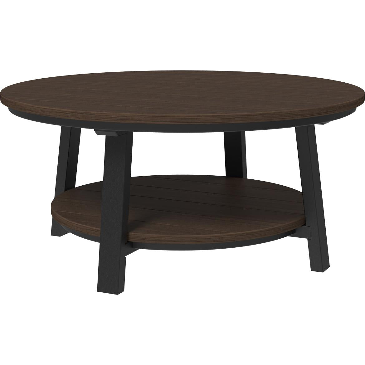 LCPDCTBZWB-LuxCraft-Deluxe Conversation Table-Coastal Gray Black-Pangaea Patio