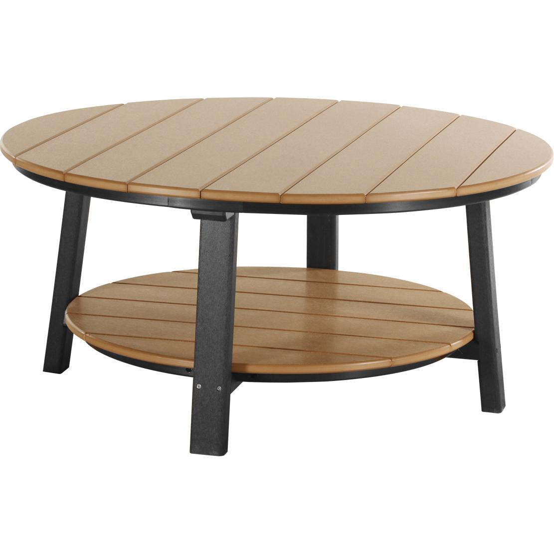 LCPDCTCB-LuxCraft-Deluxe Conversation Table-Cedar Black-Pangaea Patio
