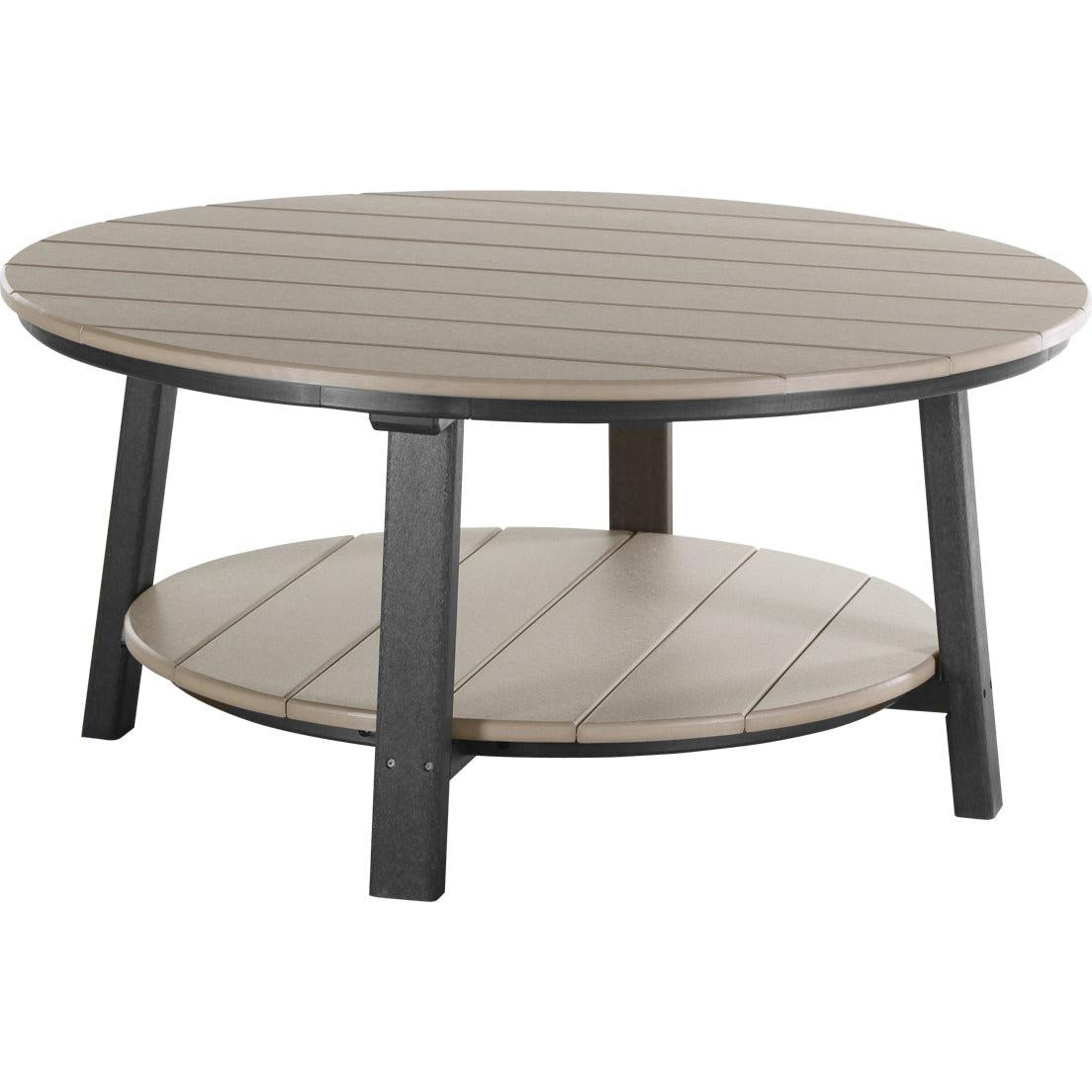 LCPDCTWWB-LuxCraft-Deluxe Conversation Table-Weatherwood-Pangaea Patio