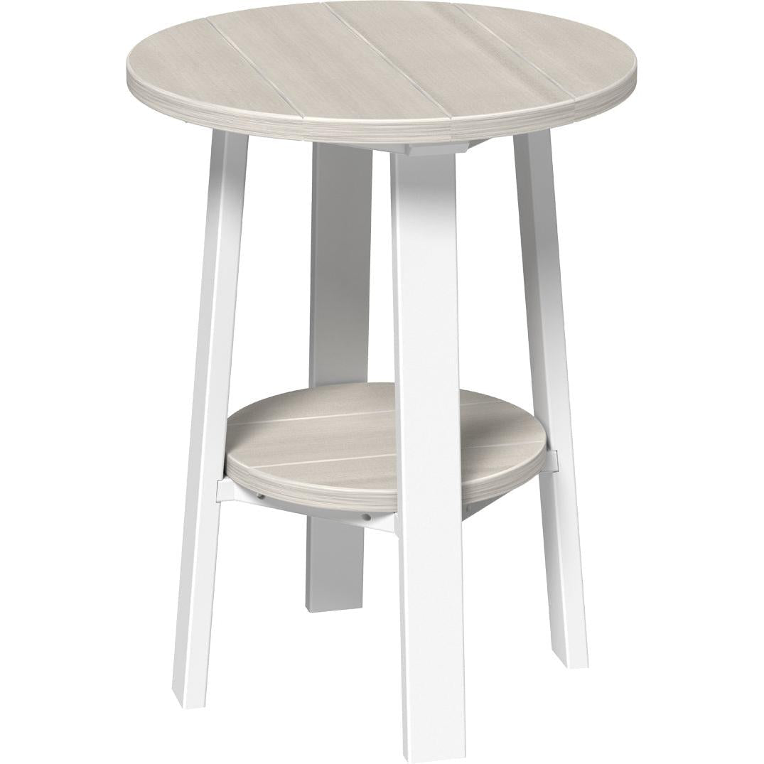 LCPDET28BIW-LuxCraft-Deluxe End Table 28"-Birch White-Pangaea Patio
