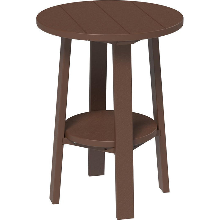 LCPDET28CBR-LuxCraft-Deluxe End Table 28"-Chestnut Brown-Pangaea Patio
