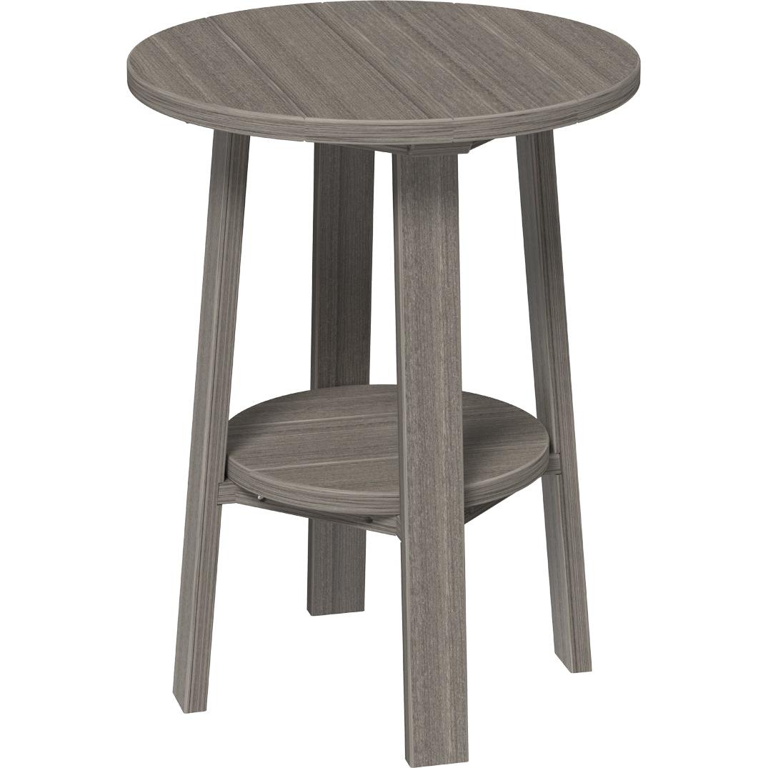 LCPDET28CG-LuxCraft-Deluxe End Table 28"-Brazilian Walnut Black-Pangaea Patio