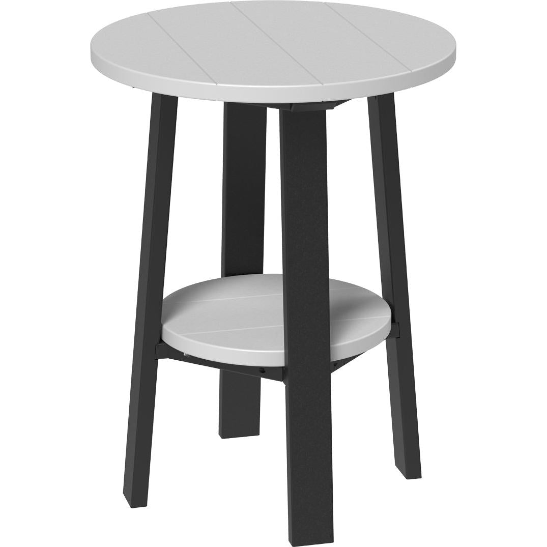 LCPDET28DGB-LuxCraft-Deluxe End Table 28"-Dove Gray Black-Pangaea Patio