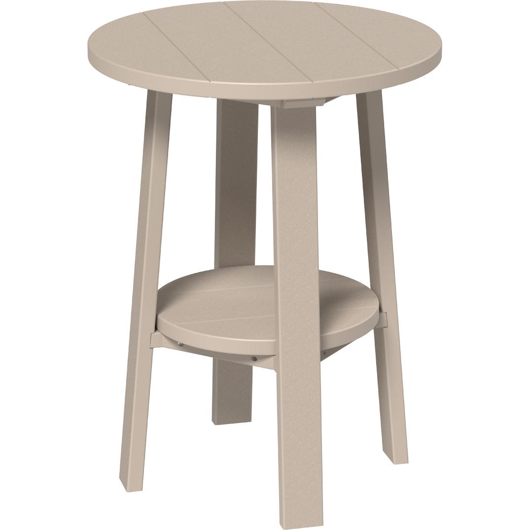 LCPDET28WW-LuxCraft-Deluxe End Table 28"-Weatherwood-Pangaea Patio