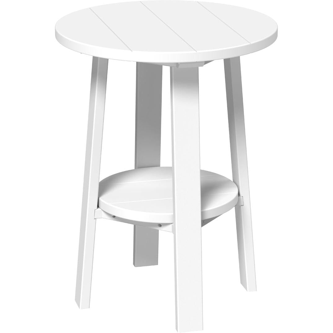 LCPDET28W-LuxCraft-Deluxe End Table 28"-White-Pangaea Patio