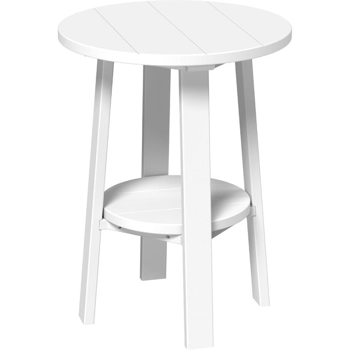 LCPDET28W-LuxCraft-Deluxe End Table 28"-White-Pangaea Patio