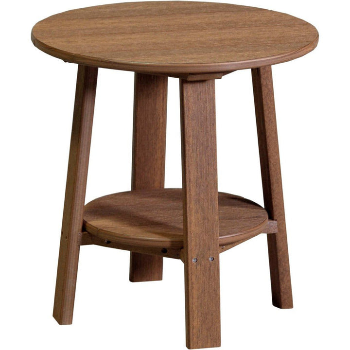 LCPDETAM-LuxCraft-Deluxe End Table-Antique Mahogany-Pangaea Patio