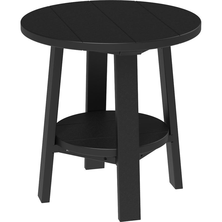LCPDETBK-LuxCraft-Deluxe End Table-Black-Pangaea Patio