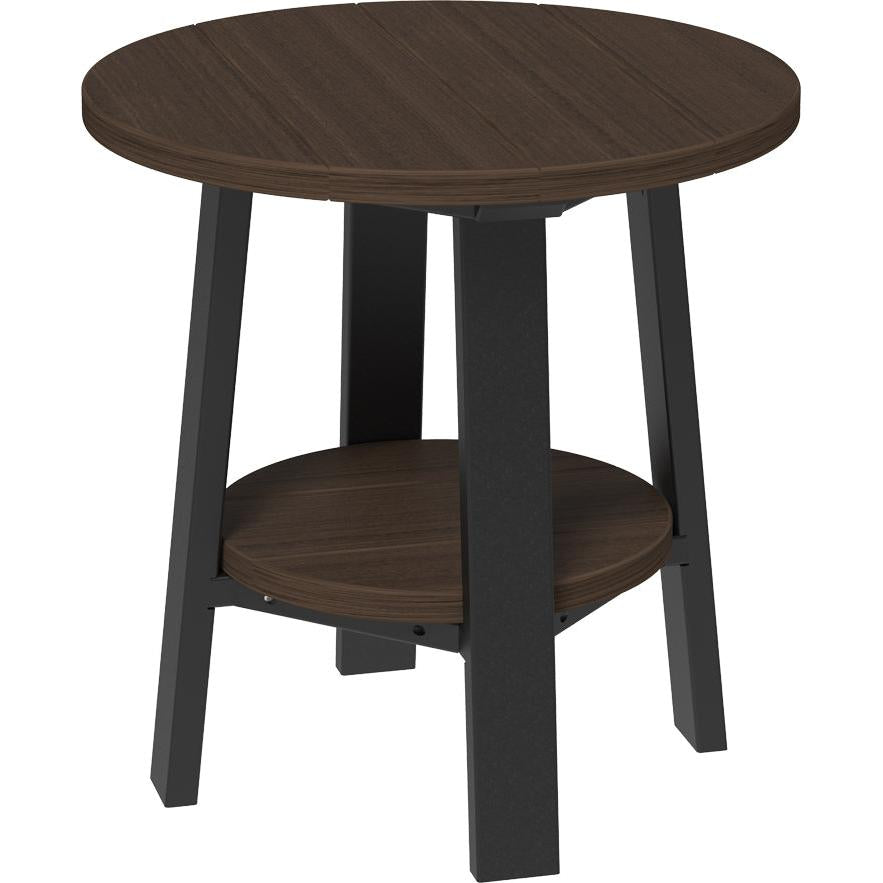 LCPDETBZWB-LuxCraft-Deluxe End Table-Coastal Gray Black-Pangaea Patio