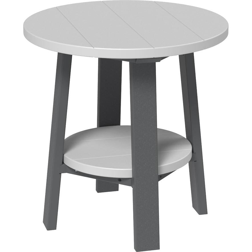 LCPDETDGS-LuxCraft-Deluxe End Table-Dove Gray Slate-Pangaea Patio
