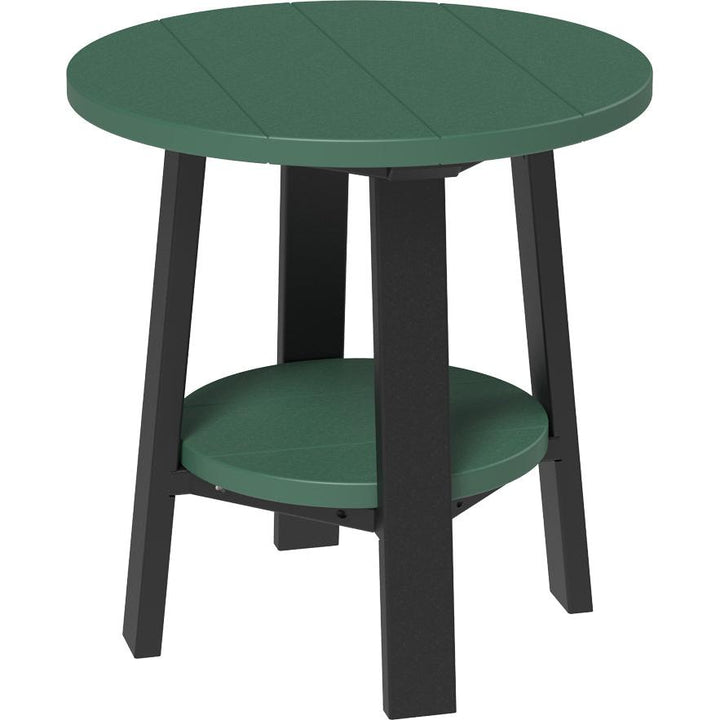 LCPDETGB-LuxCraft-Deluxe End Table-Green Black-Pangaea Patio