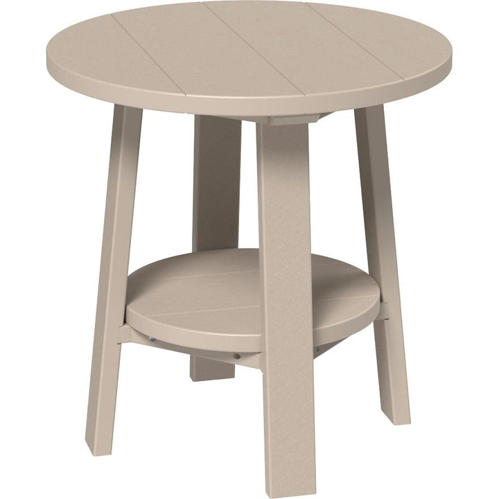 LCPDETWW-LuxCraft-Deluxe End Table-Weatherwood-Pangaea Patio
