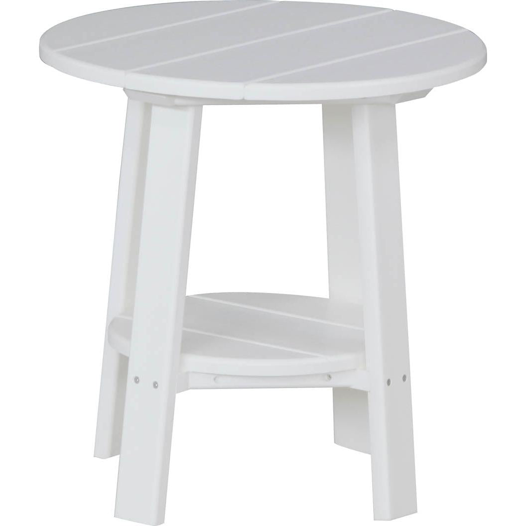 LCPDETW-LuxCraft-Deluxe End Table-White-Pangaea Patio