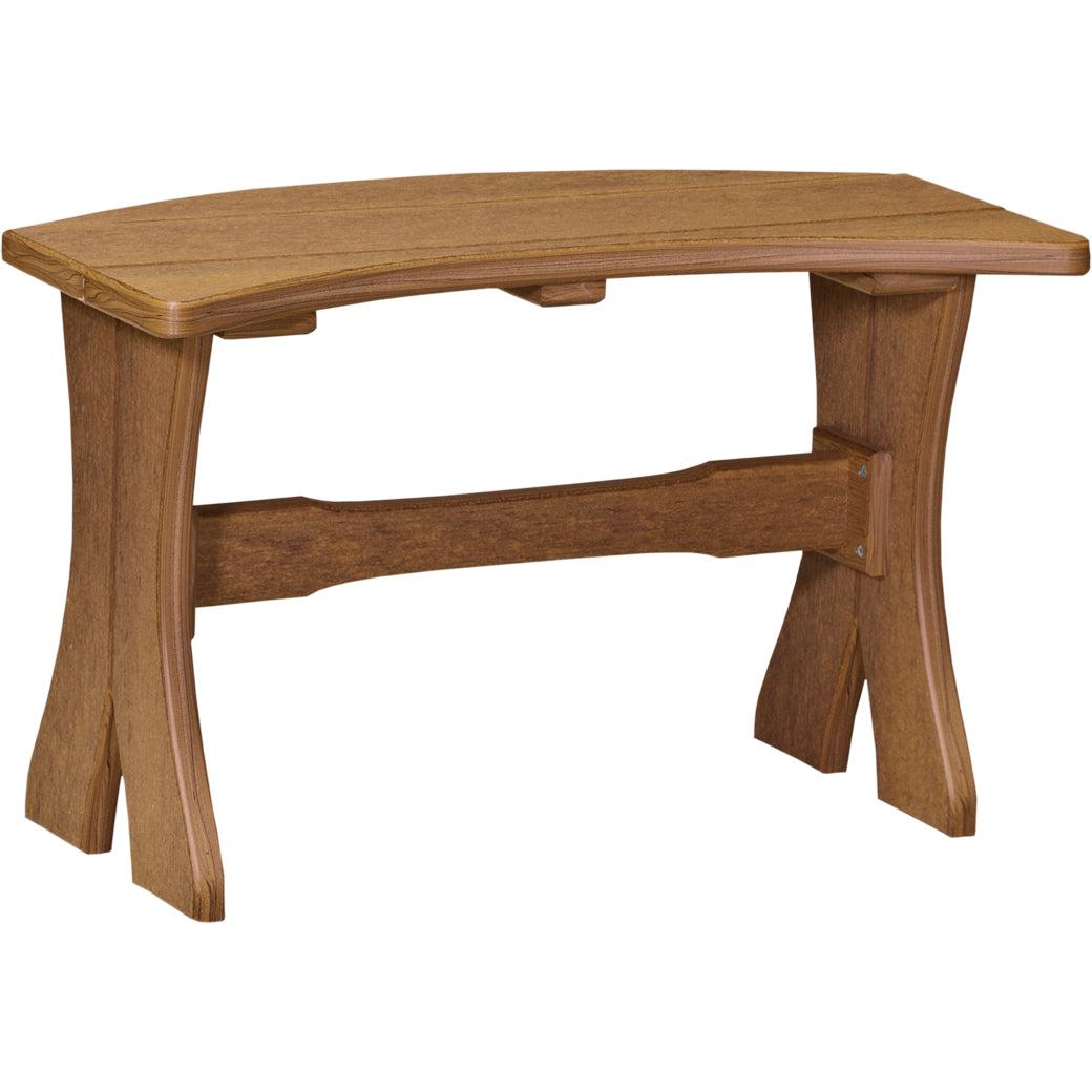 LCP28TBAM-LuxCraft-Dining Table Bench - 28"-Antique Mahogany-Pangaea Patio