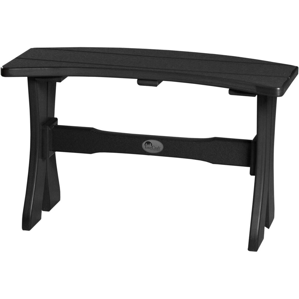 LCP28TBBK-LuxCraft-Dining Table Bench - 28"-Black-Pangaea Patio