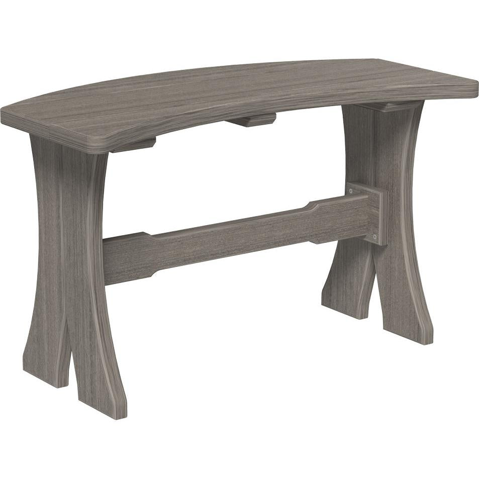 LCP28TBCG-LuxCraft-Dining Table Bench - 28"-Brazilian Walnut Black-Pangaea Patio