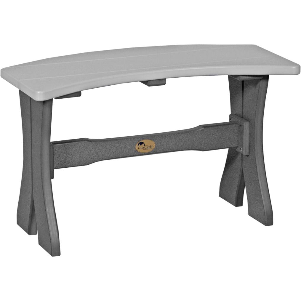 LCP28TBDGS-LuxCraft-Dining Table Bench - 28"-Dove Gray Slate-Pangaea Patio