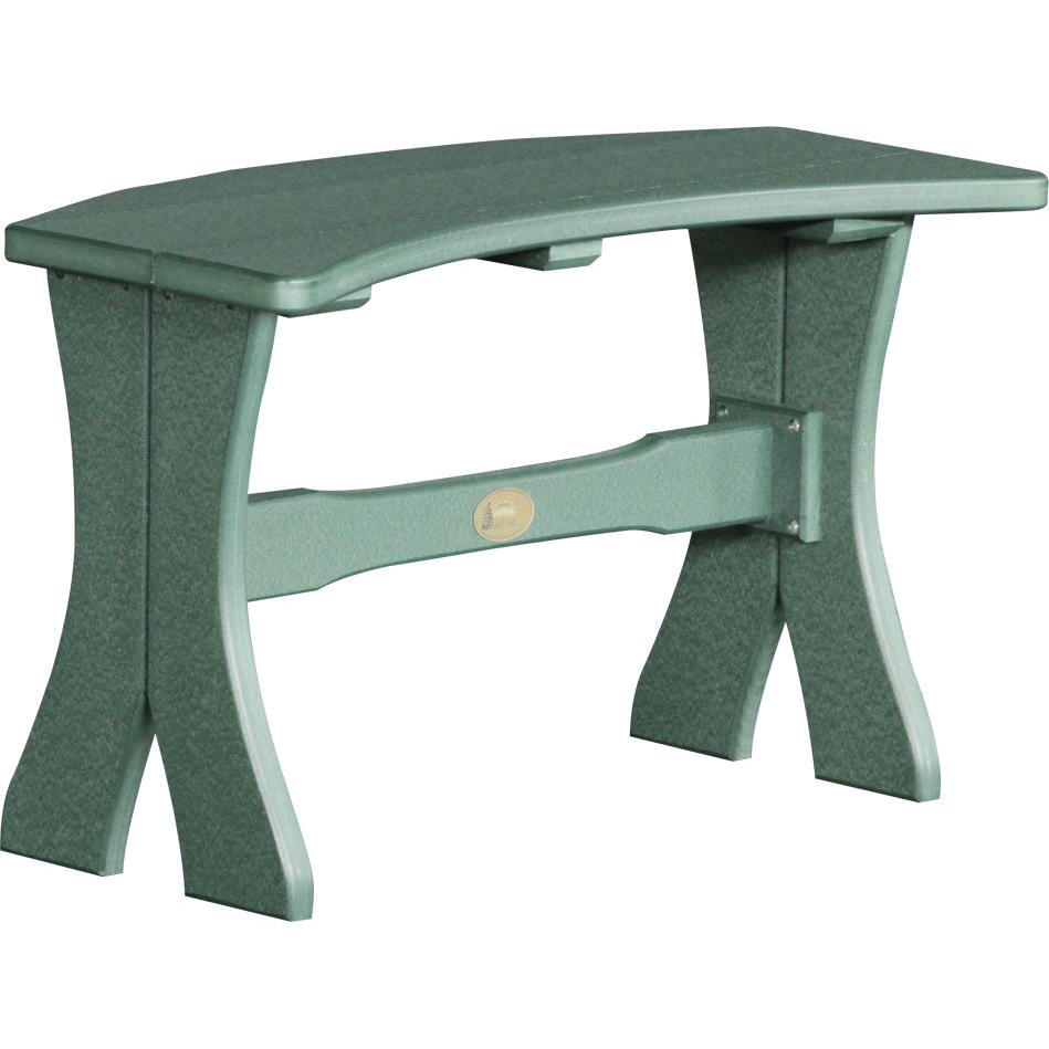 LCP28TBG-LuxCraft-Dining Table Bench - 28"-Green-Pangaea Patio