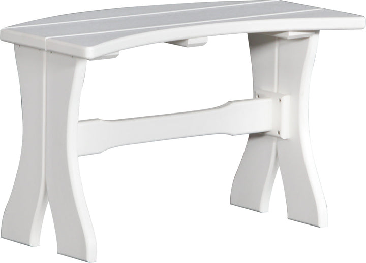 LCP28TBW-LuxCraft-Dining Table Bench - 28"-Pangaea Patio