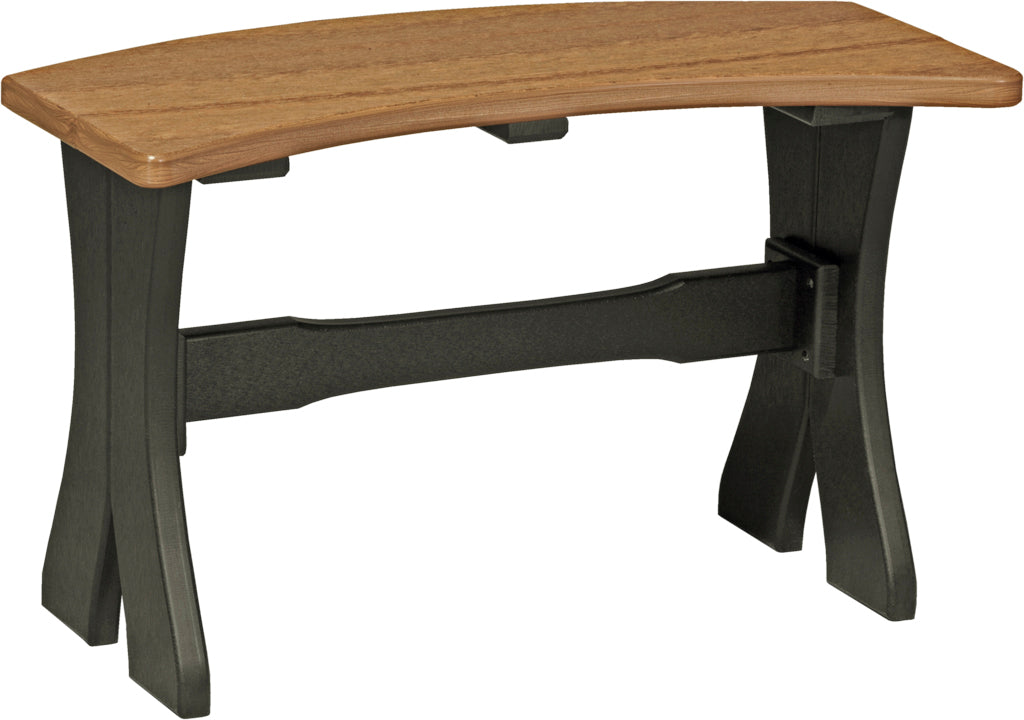 LCP28TBAMB-LuxCraft-Dining Table Bench - 28"-Pangaea Patio