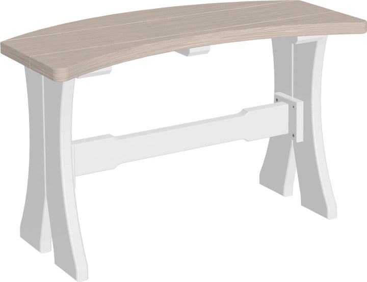 LCP28TBBIW-LuxCraft-Dining Table Bench - 28"-Pangaea Patio