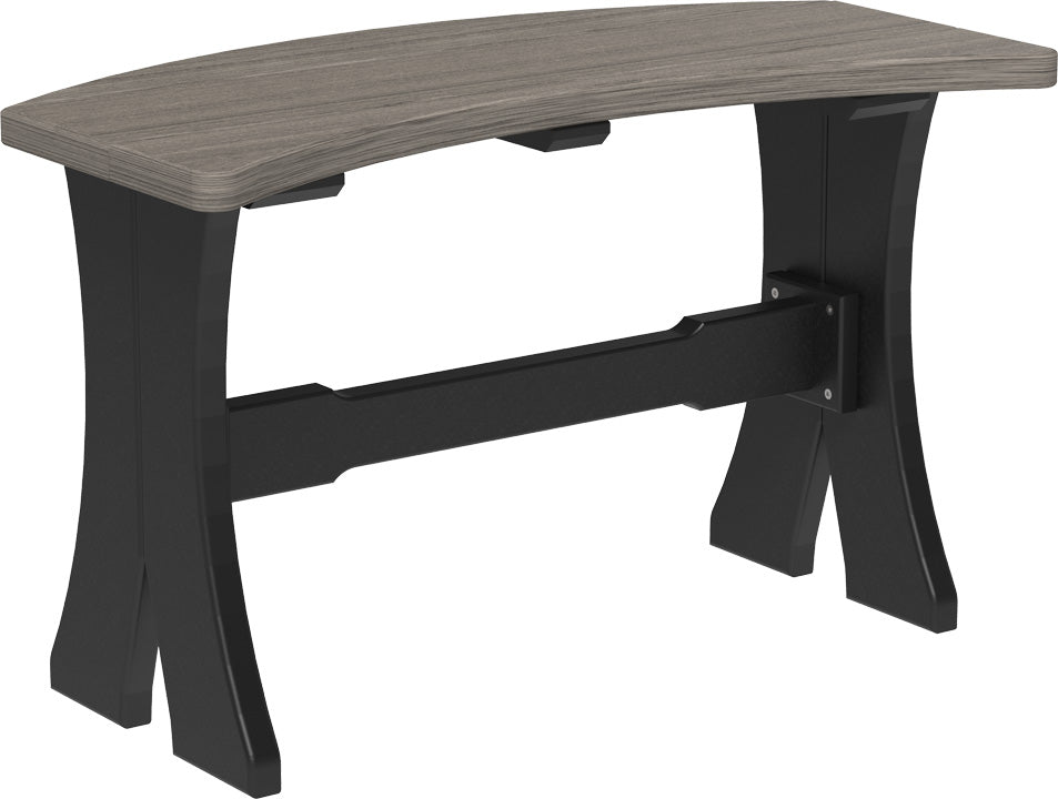 LCP28TBCGB-LuxCraft-Dining Table Bench - 28"-Pangaea Patio