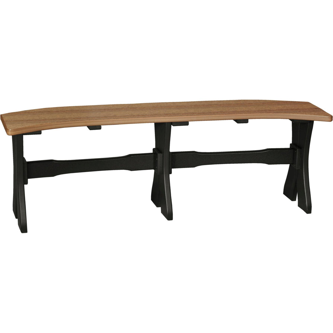 LCP52TBAMB-LuxCraft-Dining Table Bench - 52"-Antique Mahogany Black-Pangaea Patio