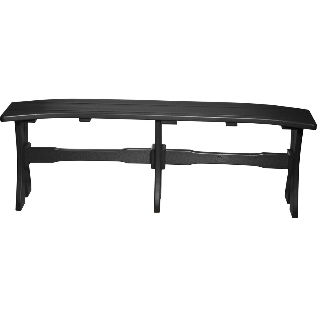 LCP52TBBK-LuxCraft-Dining Table Bench - 52"-Black-Pangaea Patio