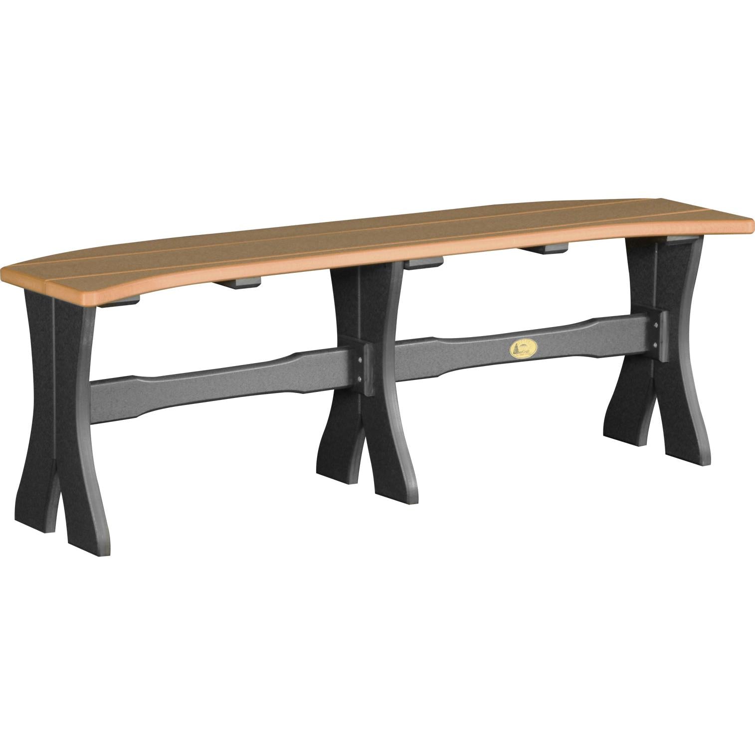 LCP52TBCB-LuxCraft-Dining Table Bench - 52"-Cedar Black-Pangaea Patio