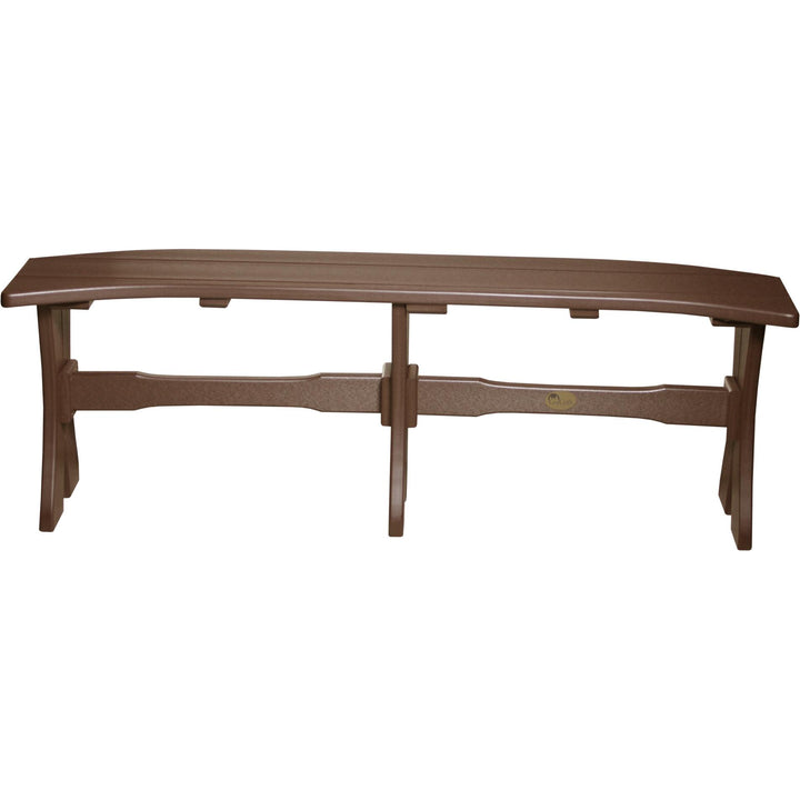 LCP52TBCBR-LuxCraft-Dining Table Bench - 52"-Chestnut Brown-Pangaea Patio