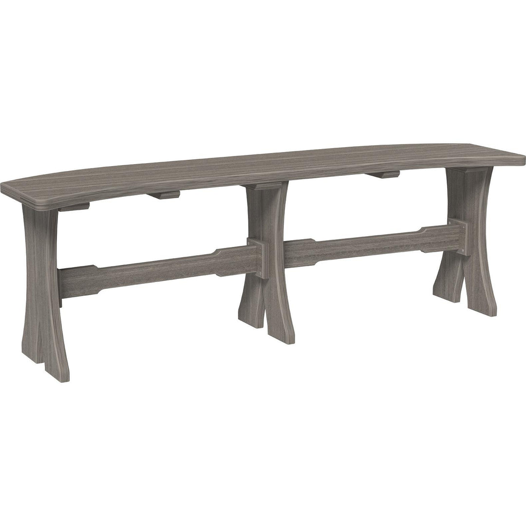 LCP52TBCG-LuxCraft-Dining Table Bench - 52"-Brazilian Walnut Black-Pangaea Patio