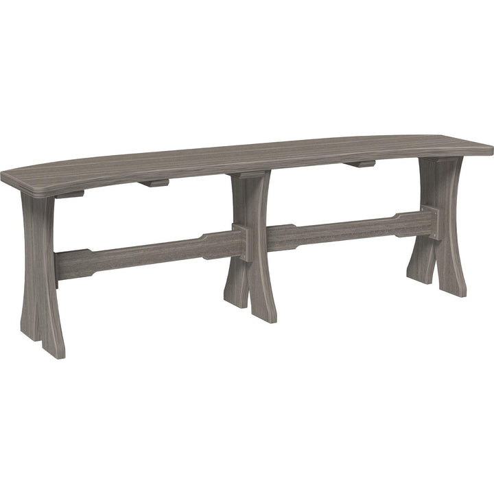 LCP52TBCG-LuxCraft-Dining Table Bench - 52"-Brazilian Walnut Black-Pangaea Patio