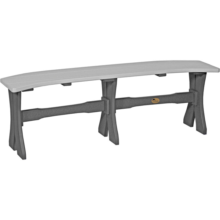 LCP52TBDGS-LuxCraft-Dining Table Bench - 52"-Dove Gray Slate-Pangaea Patio