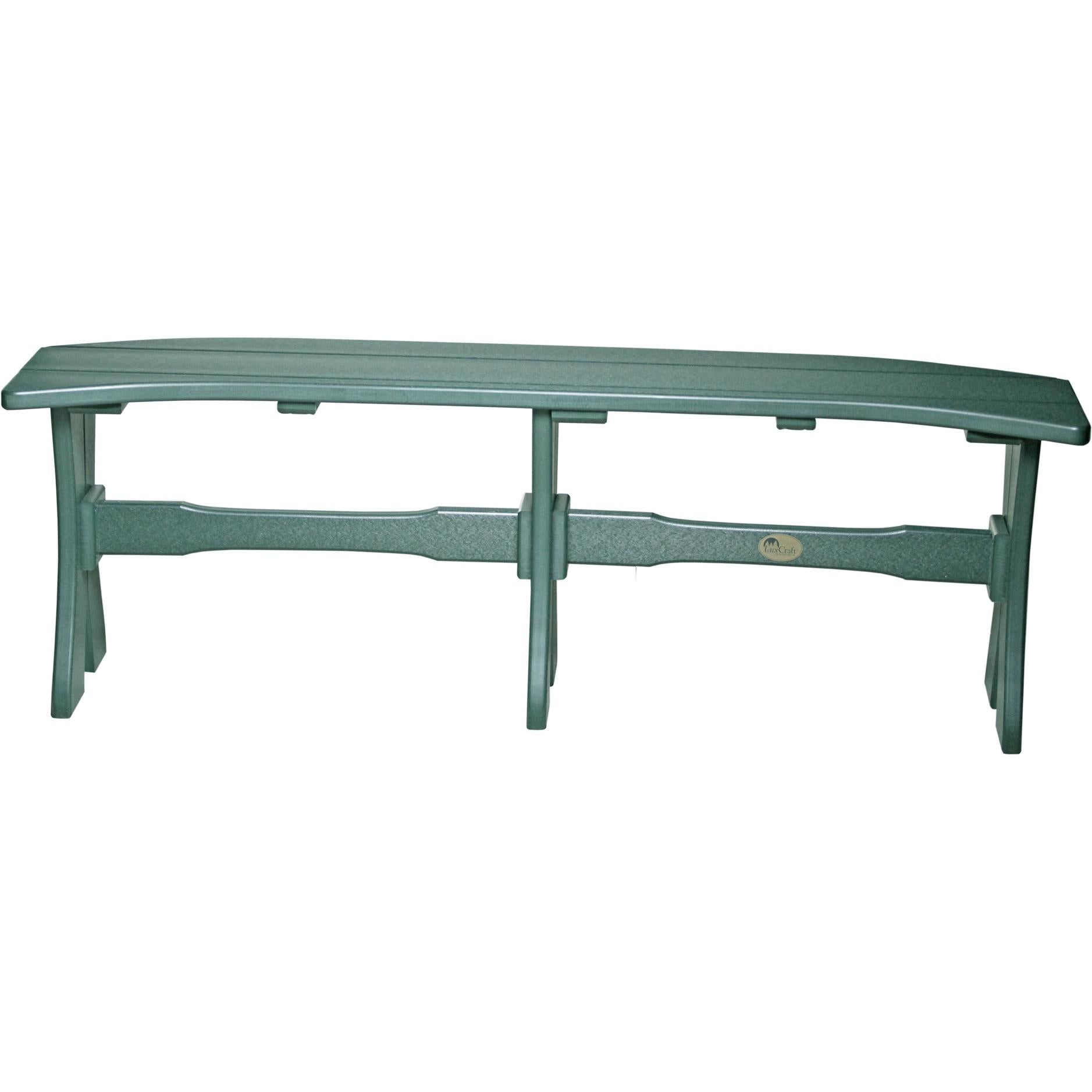 LCP52TBG-LuxCraft-Dining Table Bench - 52"-Green-Pangaea Patio