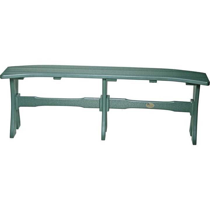 LCP52TBG-LuxCraft-Dining Table Bench - 52"-Green-Pangaea Patio